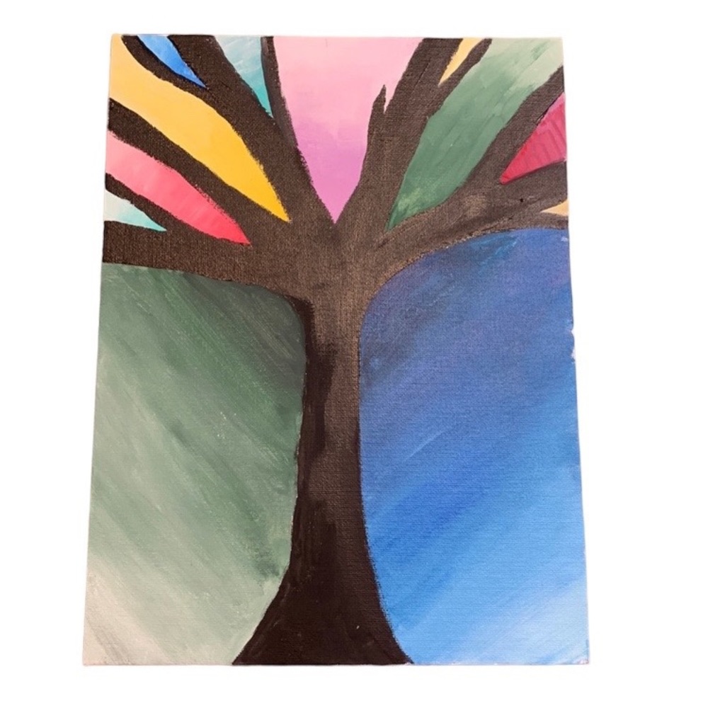 SALE!! Tree abstract painting handmade